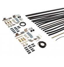 Комплект створок FLEX для двустворчатой двери 3000(Ш)x3200(В) мм (часть для сборки, в покраску не отправлять, необходима комплектация артикулом DOR2113A),  для заполнений - стекло, 8 мм, стеклопакет 22мм