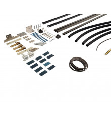 Комплект створок FLEX для одностворчатой двери 1500(Ш)х2500(В) мм (часть для сборки, в покраску не отправлять, необходима комплектация артикулом DOR2076A), для заполнений - стекло, 8 мм, стеклопакет 22 мм, без стекла, 8020219)