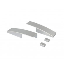 Комплект торцевых декоративных накладок PSK COMFORT, серебро