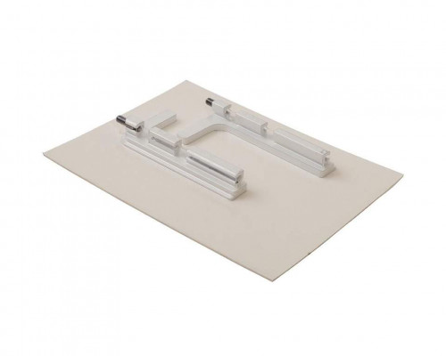 Комплект торцевых заглушек Г-образных верхнего профиля GOLA Alphalux(2 части:L+R), алюминий белый 1 шт.