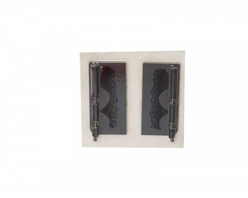 Комплект торцевых заглушек сплошных верхнего профиля GOLA Alphalux (2 части:L+R), алюминий черный 1 шт.