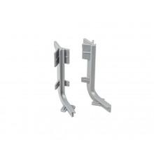 Комплект угловых элементов 90° (внешний+внутренний) Г-образного профиля FRM9200 Gola FIRMAX(2 части), пластик, серый