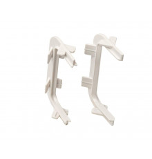 Комплект угловых элементов 90° (внешний+внутренний) П-образного профиля FRM9201 Gola FIRMAX(2 части), пластик, белый