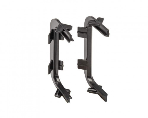 Комплект угловых элементов 90° (внешний+внутренний) П-образного профиля FRM9201 Gola FIRMAX(2 части), пластик, черный