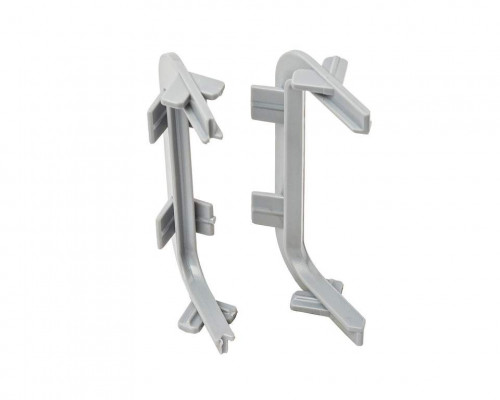 Комплект угловых элементов 90° (внешний+внутренний) П-образного профиля FRM9201 Gola FIRMAX(2 части), пластик, серый