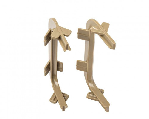 Комплект угловых элементов 90° (внешний+внутренний) П-образного профиля FRM9201 Gola FIRMAX(2 части), пластик, шампань