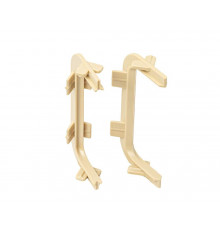 Комплект угловых элементов 90° (внешний+внутренний) П-образного профиля FRM9201 Gola FIRMAX(2 части), пластик, золото