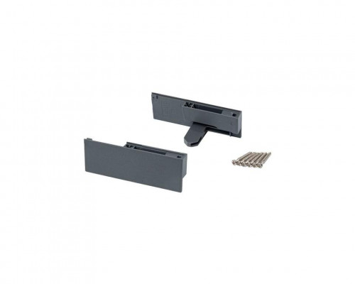 Комплект внутренних креплений Firmax высота 84мм (Держатели передней панели, заглушки) для ящика Smartline, антрацит