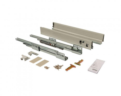 Комплект ящика Dragon Box длина 500 мм, высота 69,5мм, с доводчиком, серый 1 ком.