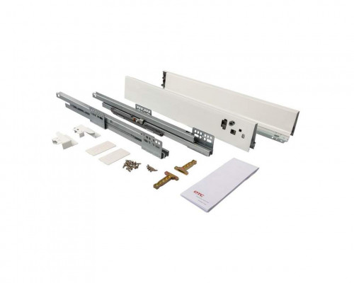 Комплект ящика Dragon Box длина 500 мм. высота 84мм с доводчиком. белый 1 ком.