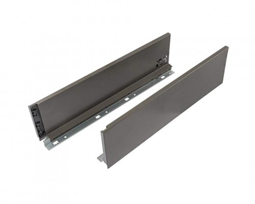 Комплект ящика Firmax Smartline, длина 400 мм, высота 135 мм, Push-to-Open, серый