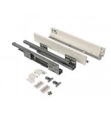 Комплект ящика Firmax Smartline, длина 450 мм, высота 64 мм, Push-to-Open, белый