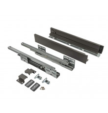 Комплект ящика Firmax Smartline, длина 450 мм, высота 64 мм, с доводчиком, антрацит