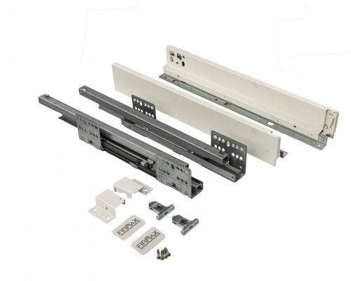 Комплект ящика Firmax Smartline, длина 450 мм, высота 64 мм, с доводчиком, белый