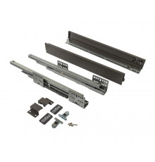 Комплект ящика Firmax Smartline, длина 500 мм, высота 64 мм, Push-to-Open, антрацит