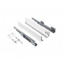 Комплект ящика Firmax Smartline, длина 500 мм, высота 84 мм, с доводчиком, белый 1 ком.