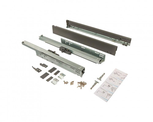 Комплект ящика Magic Pro длина 500 мм, высота 62,5 мм, с доводчиком, антрацит 1 ком.