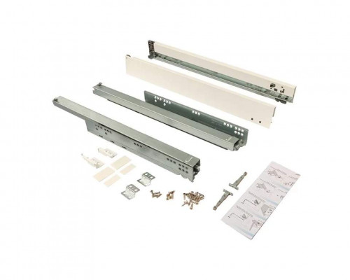 Комплект ящика Magic Pro длина 500 мм, высота 62,5 мм, с доводчиком, белый 1 ком.