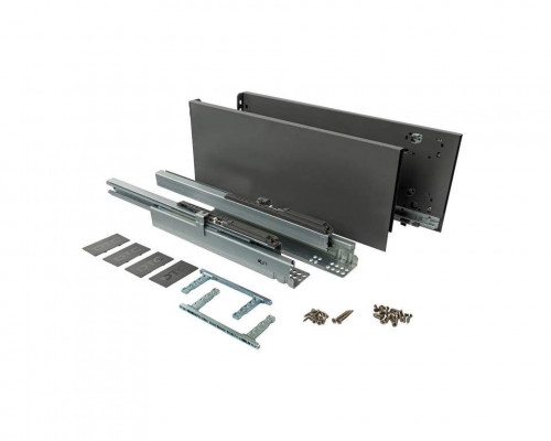 Комплект ящика Magic Star Plus длина 450 мм. высота 174 мм с доводчиком. антрацит 1 ком.