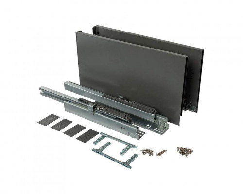 Комплект ящика Magic Star Plus длина 450 мм. высота 238 мм с доводчиком. антрацит 1 ком.