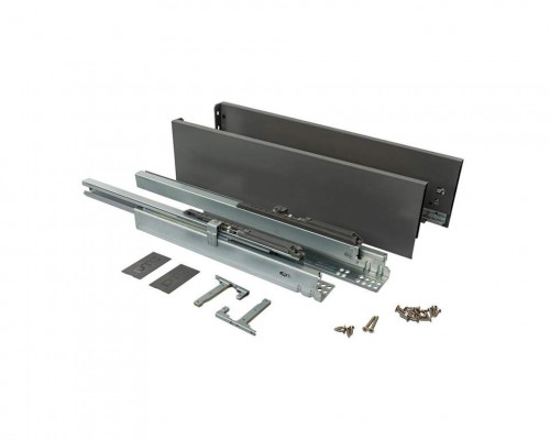 Комплект ящика Magic Star Plus длина 500 мм. высота 126 мм с доводчиком. антрацит 1 ком.