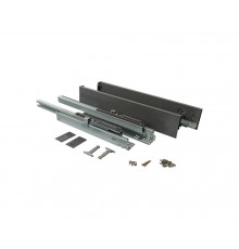 Комплект ящика Magic Star Plus длина 500 мм. высота 88 мм с доводчиком. антрацит 1 ком.