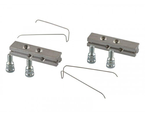 Комплект закладных пластин Giesse для крепления двухсекционных петель Domina HP New, Classic (2 закладные, 2 уса, 4 винта), 05200000N 1 ком.