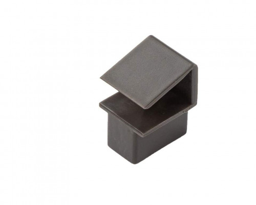 Коннектор для разделительного рейлинга Alphalux Crystal для металлических боковин, антрацит