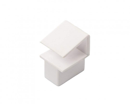 Коннектор для разделительного рейлинга Alphalux Crystal для металлических боковин, белый