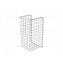 Корзина для белья откидная, в базу 300 мм, 235х435х230 мм (ШхВхГ), 4 крепления, серебристый металлик 1 шт.