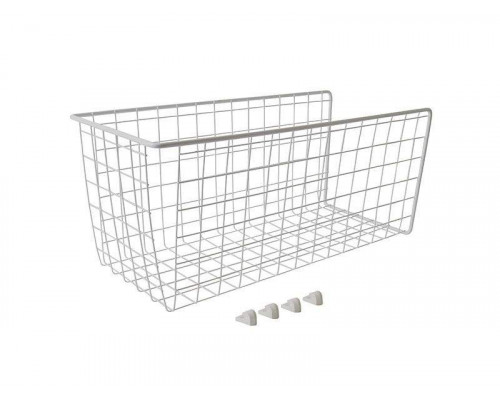 Корзина для белья откидная, в базу 300 мм, 235х525х230 мм (ШхВхГ),  4 крепления, белый 1 шт.