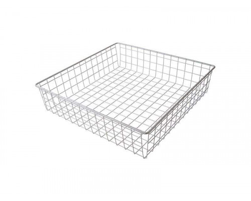 Корзина сетчатая 500х500 мм, H-120 мм, серебристый металлик 1 шт.