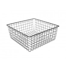Корзина сетчатая 400х400 мм, H-190 мм, черный муар 1 шт.