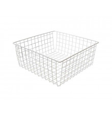 Корзина сетчатая 400х400 мм, H-190 мм, белый 1 шт.