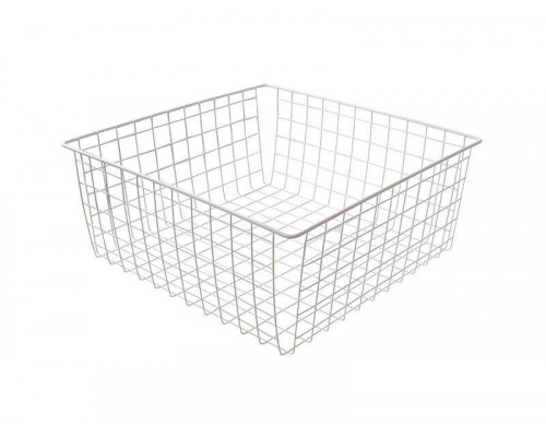 Корзина сетчатая 450х450 мм, H-190 мм, белый 1 шт.