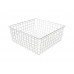 Корзина сетчатая 550х550 мм, H-190 мм, белая 1 шт.