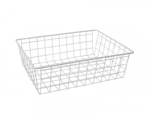 Корзина сетчатая 300х400 мм, H-120 мм, белая