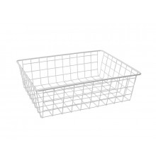 Корзина сетчатая 300х400 мм, H-120 мм, белая