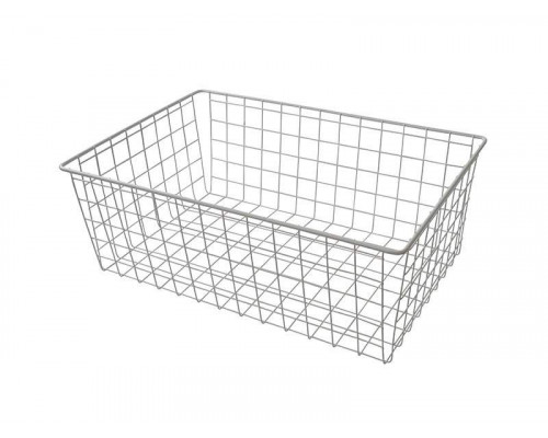 Корзина сетчатая 300х450 мм, H-190 мм, белая 1 шт.