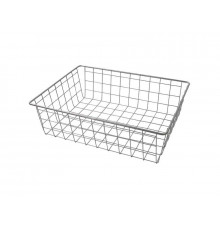 Корзина сетчатая 350х500 мм, H-120 мм, серебристый металлик 1 шт.