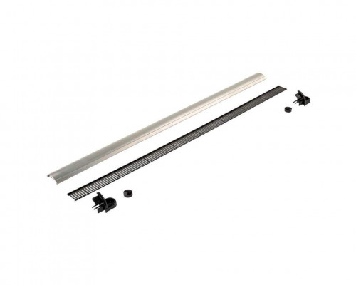 Козырек наружный SM 1000 4000, неокрашенный (4 заглушки в комплекте: 2 боковые (правая и левая), 2 для отверстий под саморезы. цвет черный)