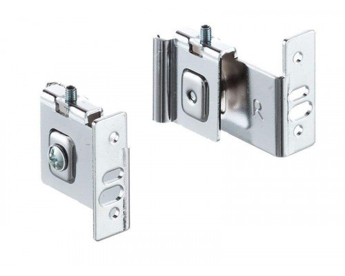 Крепление к фасаду для выдвижных корзин, комплект 2 части, металл 1 шт.