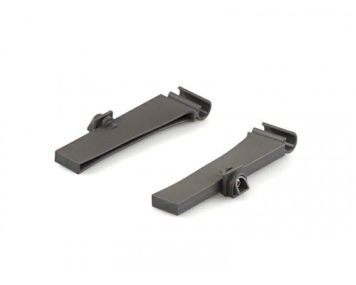 Крепления Firmax задние для стеклянных надставок на боковину ящика Alpha, серые 1 ком.