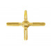 Крест пластиковый декоративный Germanella золото