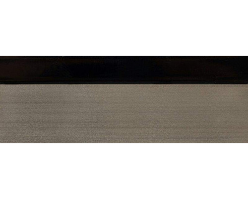 Кромка 3D PMMA 23х1мм, двухцветная глянец черный 2135E