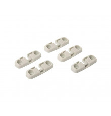 Кронштейн цепи привода CLOUD для верхнеподвесных створок, наружнее открывание (для горизонтальной поверхности), серый