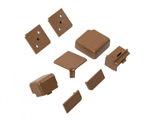 К-т заглушек КВАДРО Д какао (15)