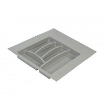 Лоток для столовых приборов Firmax, база 400-450мм, серый 1 шт.