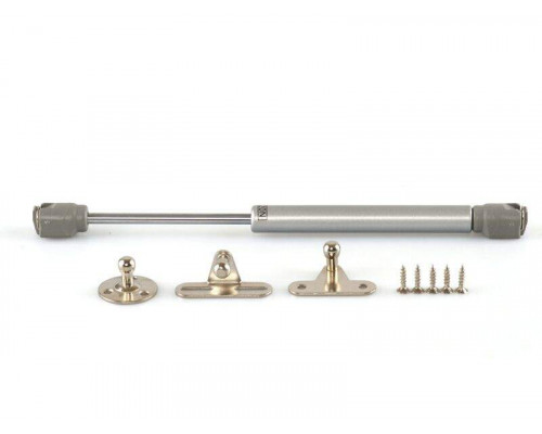 Газовый подъемник мебельный Firmax 100N 3,2-3,5кг (комплект из 4 частей + саморезы) 1 ком.