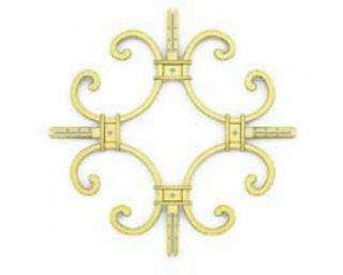 Вензель "Цветок" Germanella золотая